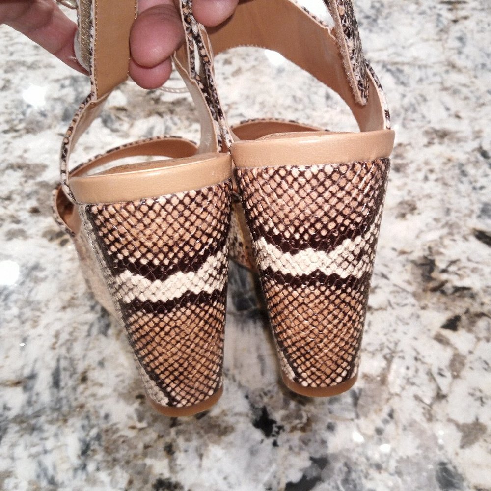 Vince Camuto Ventinda Snake Platform Sandals Wedge - Picture 5 of 7